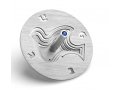 Adi Sidler Brushed Aluminum Chanukah Dreidel, Dove of Peace - Silver