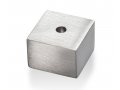 Adi Sidler Brushed Aluminum Chanukah Dreidel, Flying Petals Design - Red