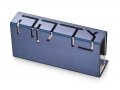 Adi Sidler Contemporary Anodized Aluminum Charity Tzedakah Box - Blue