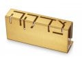 Adi Sidler Contemporary Anodized Aluminum Charity Tzedakah Box - Gold