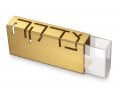 Adi Sidler Contemporary Anodized Aluminum Charity Tzedakah Box - Gold