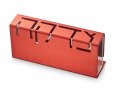 Adi Sidler Contemporary Anodized Aluminum Charity Tzedakah Box - Red