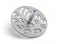 Adi Sidler Contemporary Style Chanukah Dreidel with Hebrew Letters - Silver