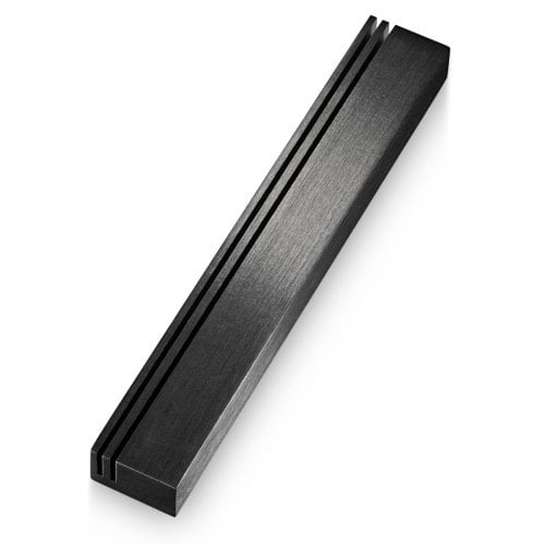 Adi Sidler Extra Large Mezuzah Case, Vertical Tracks Resembling Shin - Black