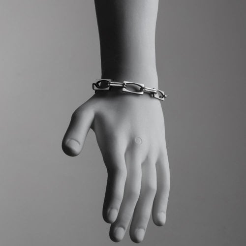 Adi Sidler, Man's Bracelet with Stainless Steel Links