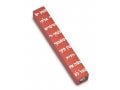 Adi Sidler Mini Mezuzah Case, Decorative Shema Words - Red