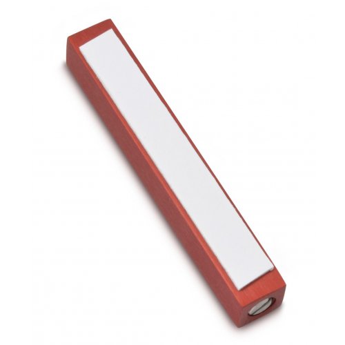 Adi Sidler Mini Mezuzah Case, Decorative Shema Words - Red