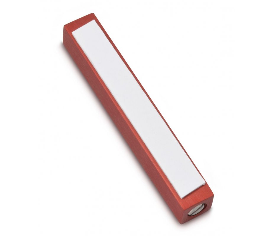 Adi Sidler Mini Mezuzah Case, Decorative Shema Words - Red