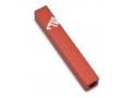 Adi Sidler Mini Mezuzah Case, Three Lettered Hebrew Divine Name - Red