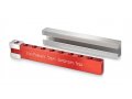 Adi Sidler Pocket Chanukah Menorah with Sliding Top - Red and Silver