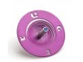Adi Sidler Spiral Coil Chanukah Dreidel Brushed Aluminum - Purple