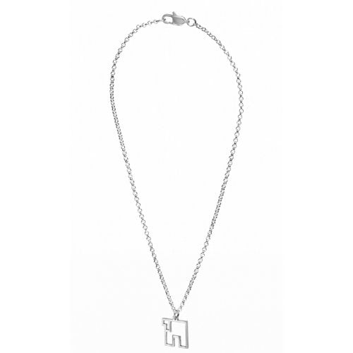 Adi Sidler Stainless Steel Necklace - Contemporary Style Chai Pendant