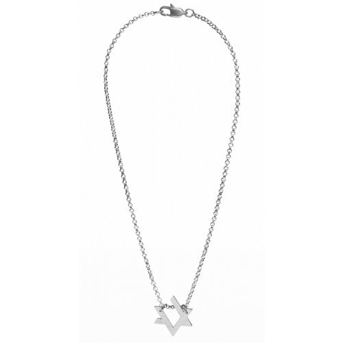 Adi Sidler Stainless Steel Necklace  Contemporary Style Star of David