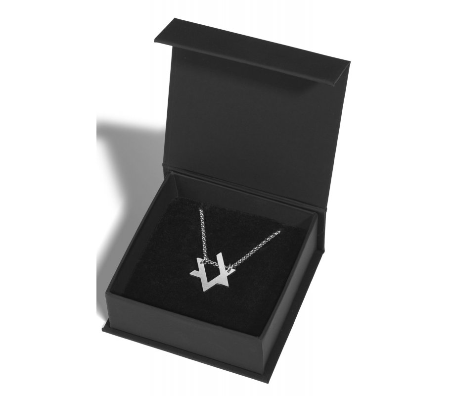 Adi Sidler Stainless Steel Necklace – Contemporary Style Star of David
