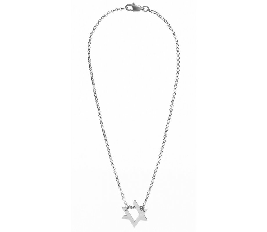 Adi Sidler Stainless Steel Necklace – Contemporary Style Star of David