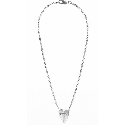 Adi Sidler Stainless Steel Necklace, Hearts Unite Pendant