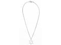 Adi Sidler Stainless Steel Necklace, Star of David with Contemporary Touch