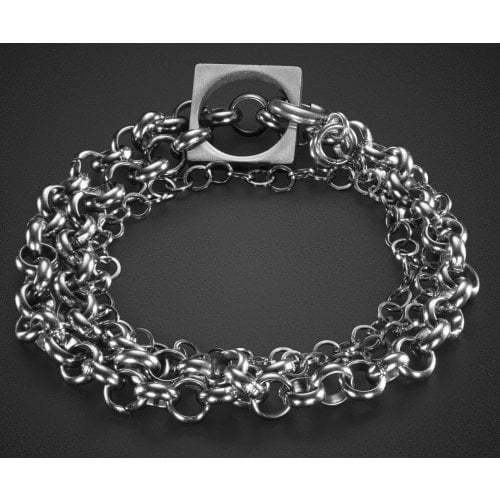 Adi Sidler Two in One Man's Bracelet and Necklace Chain - Stainless Steel