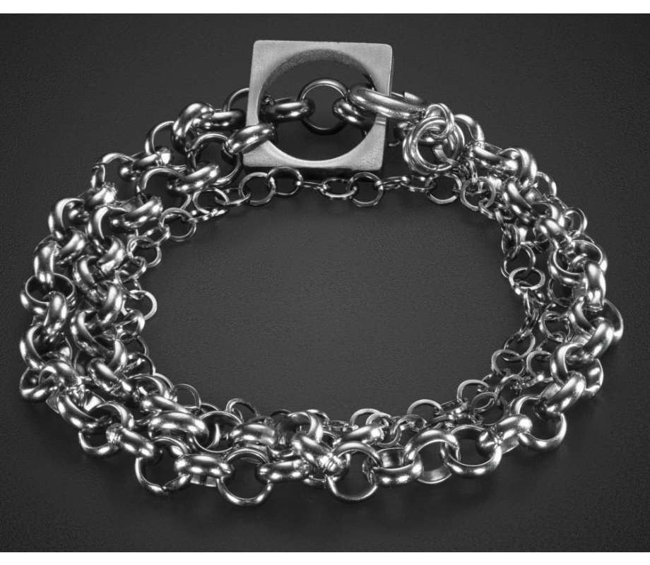 Adi Sidler Two in One Man's Bracelet and Necklace Chain - Stainless Steel