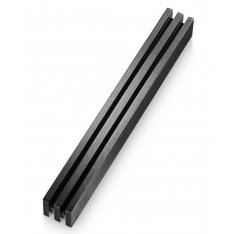 Adi Sidler Vertical Laser Cut Channels Mezuzah Case - Black