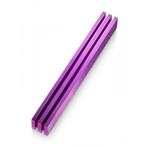 Adi Sidler Vertical Laser Cut Channels Mezuzah Case - Purple