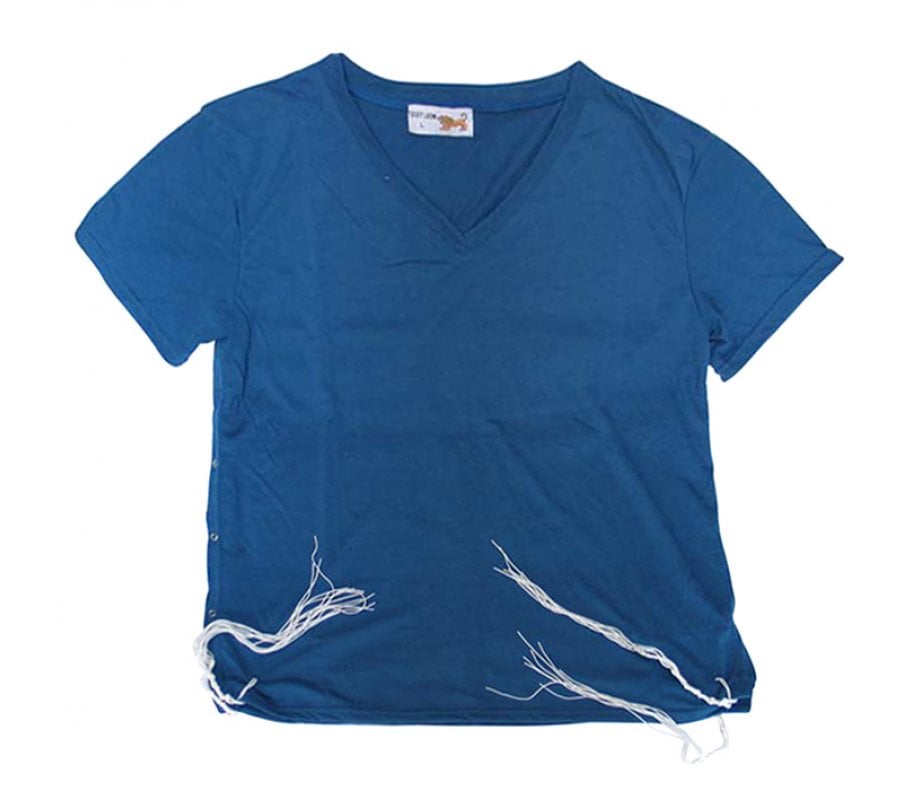 Adult Dark Blue T-Shirt with Tzitzit