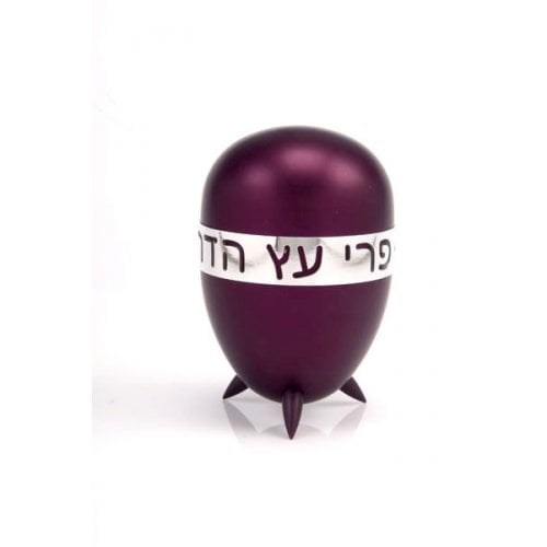 Agayof - Prestigious Gleaming Anodized Aluminium Etrog holder