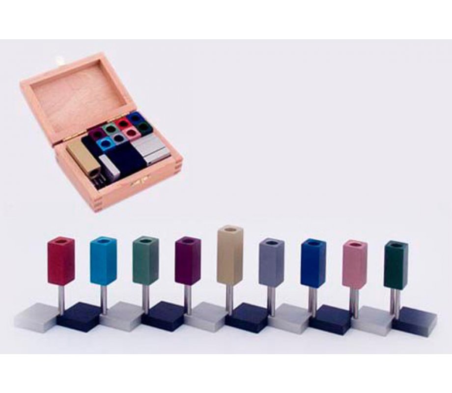 Agayof Anodized Aluminum Compact Domino Menorah - Colorful
