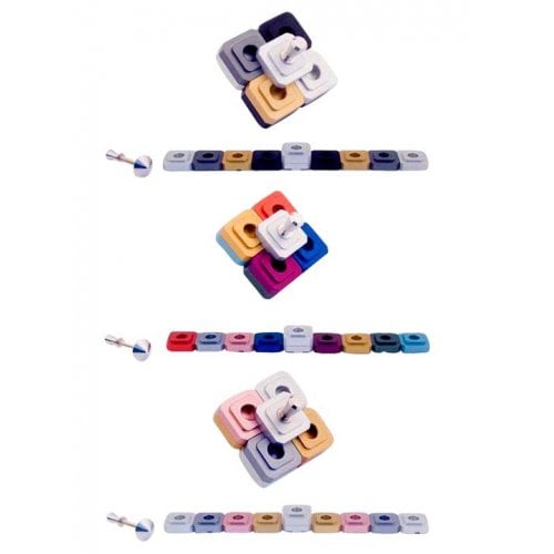 Agayof Compact Two-in-One Menorah and Dreidel - Choice of Colors