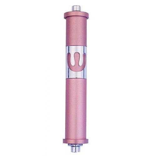 Agayof Cylinder Mezuza Case with Curving Shin, in Light Colors - 6 Inches Height