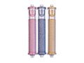 Agayof Cylinder Mezuzah Case, Shema and Curving Shin in Light Colors - 6 Inches