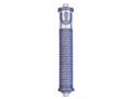 Agayof Cylinder Mezuzah Case, Shema and Curving Shin in Light Colors - 6 Inches