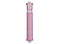 Agayof Cylinder Mezuzah Case, Shema and Curving Shin in Light Colors - 6 Inches