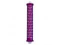 Agayof Cylinder Mezuzah Case with Shema Prayer, Dark Colors - 6 Inches Height