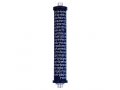 Agayof Cylinder Mezuzah Case with Shema Prayer, Dark Colors - 6 Inches Height