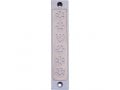 Agayof Mezuzah Case, Five Flowers and Shin in Light Colors - 4 Inches Height