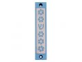 Agayof Mezuzah Case, Five Flowers and Shin in Light Colors - 4 Inches Height