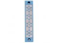 Agayof Mezuzah Case, Four Stars of David in Light Colors - 4 Inches Height