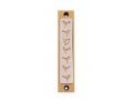 Agayof Mezuzah Case, Six Doves and Shin in Light Colors - 4 Inches Height