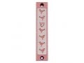 Agayof Mezuzah Case, Six Doves and Shin in Light Colors - 4 Inches Height