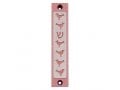 Agayof Mezuzah Case, Six Doves and Shin in Light Colors - 4 Inches Height