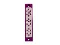 Agayof Mezuzah Case, Three Stars of David in Dark Colors  4 Inches Height