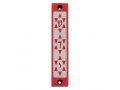 Agayof Mezuzah Case, Three Stars of David in Dark Colors  4 Inches Height