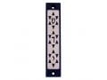 Agayof Mezuzah Case, Three Stars of David in Dark Colors  4 Inches Height