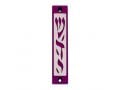 Agayof Mezuzah Case with Letters of Divine Name in Dark Colors - 4 Inches Height