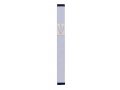 Agayof Mezuzah Case with Shin of Three Leaves, Light Colors - 5 Inches Height