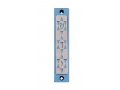 Agayof Mezuzah Case with Three Stars of David, in Light Colors - 4 Inches Height