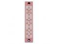 Agayof Mezuzah Case with Three Stars of David, in Light Colors - 4 Inches Height