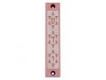 Agayof Mezuzah Case with Three Stars of David, in Light Colors - 4 Inches Height