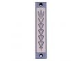 Agayof Mezuzah Case with Wheat Image in Light Colors - 4 Inches